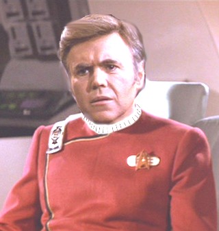 Starring Walter Koenig as "Captain Chekov"