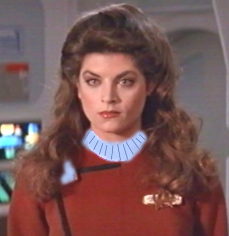 And featuring Kirstie Alley as "Mister Saavik"
