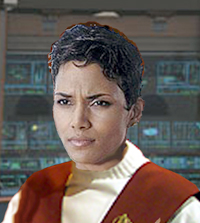 Halle Berry as "Ensign Bass"
